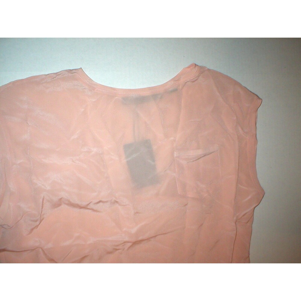 NWT $198 LAMB New Blush Pink Short Sleeve Silk Top Blouse S Womens Designer Work - Picture 5 of 8